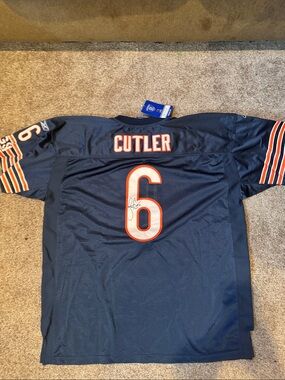 Authentic NFL Reebok Chicago Bears #6 Jersey Jay Cutler signed